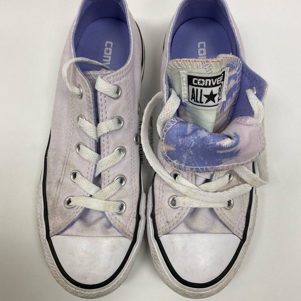 CONVERSE All Star Chuck Taylor Lilac Double tongue low top‎ sneakers